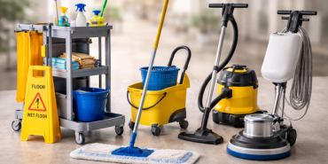 Cleaning Tools & Equipment → Mops, Trolleys, Vacuums, Floor Machines